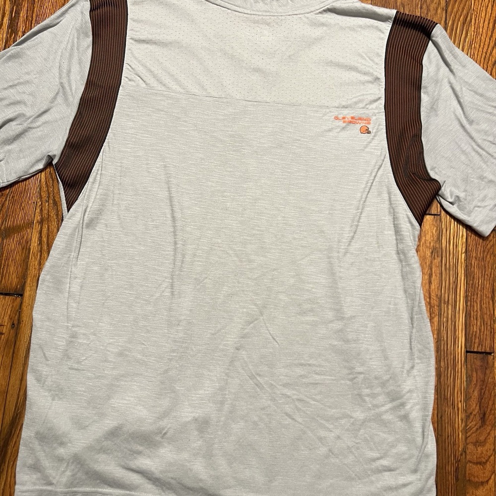 Nike On Field NFL Dri Fit T Shirt Cleveland Browns Gray Size XL - Picture 10 of 10